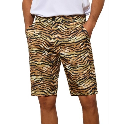 INSPIRE CHIC Men's Summer Regular Fit Animal Printed Shorts