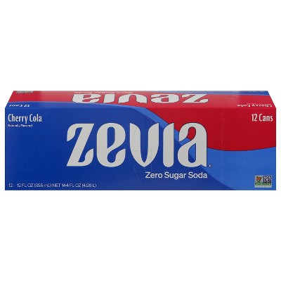 Zevia Zero Calorie Soda Cherry Cola - 12 oz each (24 Count)