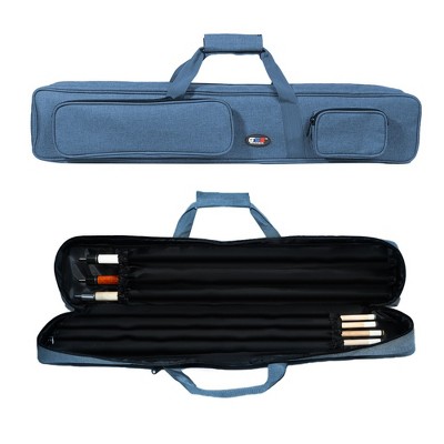 GSE 3x4 Soft Cue Case, Pool Cue Stick Carrying Case, Billiard Cue Case - Holds 3 Butts and 4 Shafts