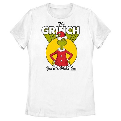 Women's Dr. Seuss Christmas Grinch You're a Mean One T-Shirt