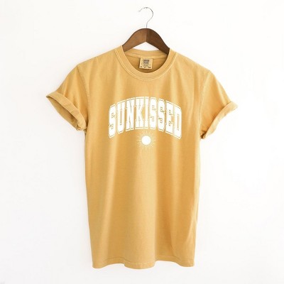 Simply Sage Market Women's Sunkissed Varsity Sun Short Sleeve Garment Dyed Tee
