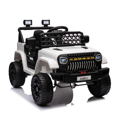 Kids Ride On Truck Car with Remote Control, 12V Battery Powered Electric Car with Spring Suspension, MP3 Player, LED Light, 3 speed for Boys Girls 3+