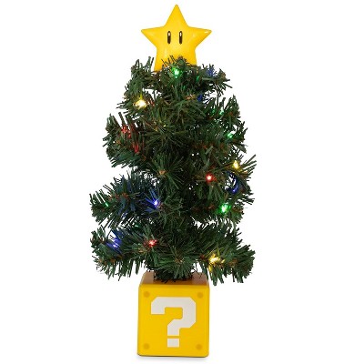 Sunrise Identity Super Mario Bros. Super Star LED USB-Powered Light-Up Desktop Holiday Tree