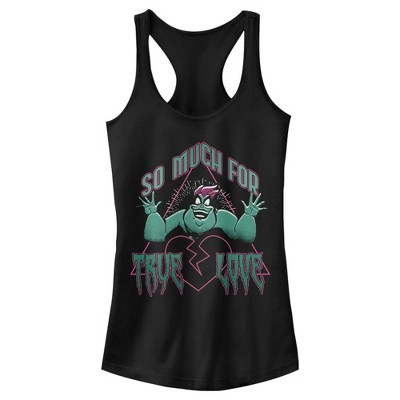 Juniors Womens The Little Mermaid Ursula So Much For True Love Racerback Tank Top