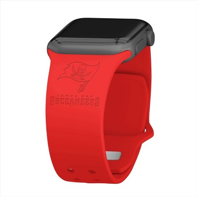 NFL Tampa Bay Buccaneers Debossed Wordmark Apple Watch Band  
