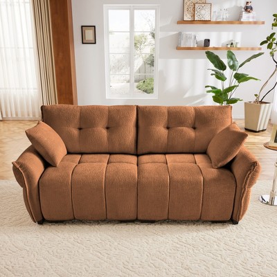 GDFStudio Mary 78.7" Tufted Upholstered Chenille Loveseat