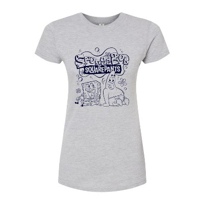 Women's - SpongeBob SquarePants - Spongebob Patrick Logo Fitted Graphic T-Shirt