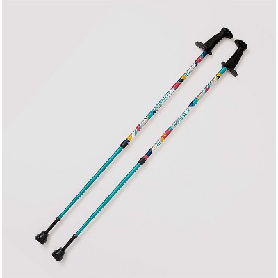 Urban Poling - ACTIVATOR MODA - Lightweight, Aluminum Nordic Walking Sticks with Snow & Trekking Baskets - Multi-color - 1 Pair – For Users 4'2"–6'