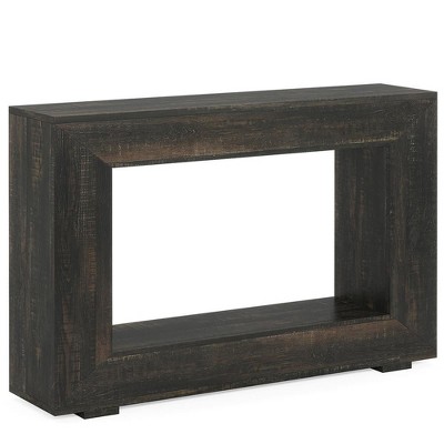 Resenkos Console Sofa Table, Display Shelf,Farmhouse Console Table, 47" Wood Entryway Sofa Table with Storage,Dark Grey