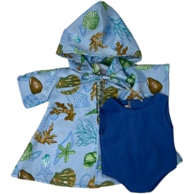 Doll Clothes Superstore Handmade Bathing Suit And Cover Up Fits 15-16 Inch Cabbage Patch Kid Dolls