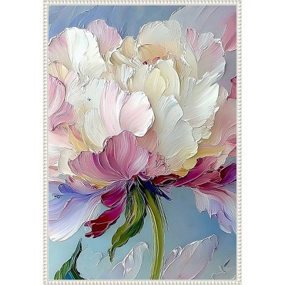 Amanti Art Floral Elegance I by Tradelink Inhouse Artist Framed Canvas Wall Art
