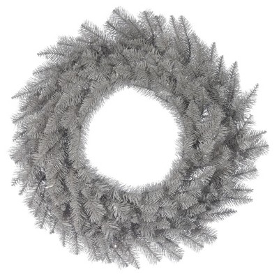 Vickerman Artificial Platinum Fir Wreath