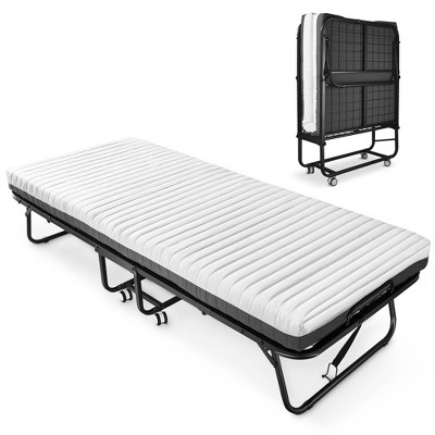 Twin Size Folding Bed with Mattress Included Memory Foam