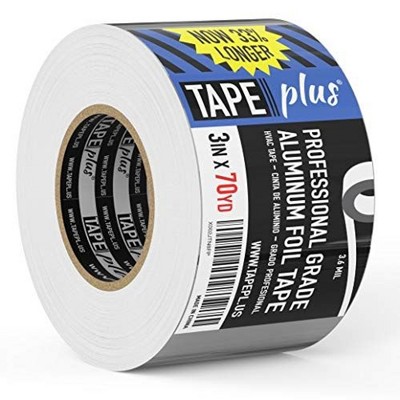 Tape Plus Professional Grade Aluminum Foil Tape - 3 Inch by 210 Feet (70 Yards)