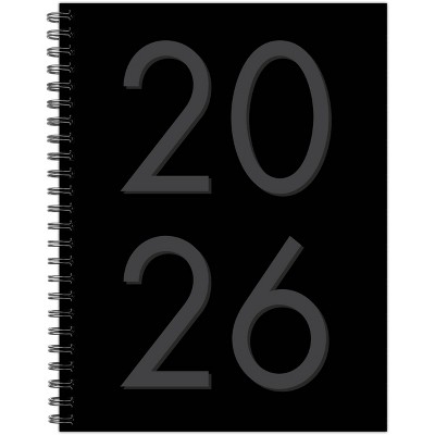 Willow Creek Press 6.5"x8.5" 2026 Weekly/Monthly Softcover Planner Black