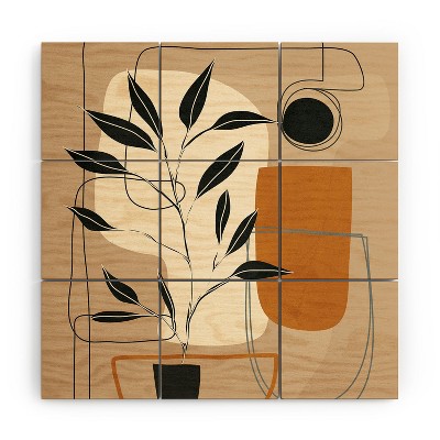 Nadja Abstract Shapes 06 Wood Wall Mural - society6