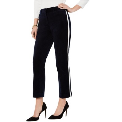 Tommy Hilfiger Womens Bristol Velour Casual Trouser Pants