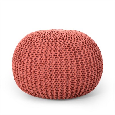 XINGHANZHENXUAN Round Pouf Ottoman, Versatile Floor Cushion with 200lb Capacity