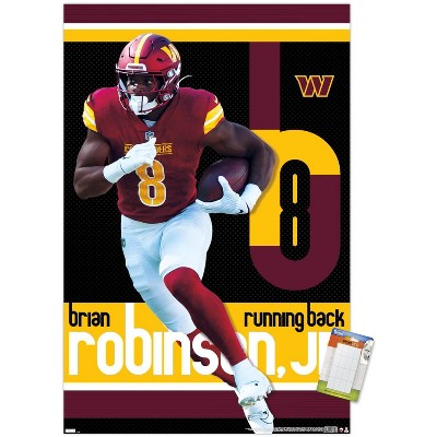 Trends International NFL Washington Commanders - Brian Robinson Jr. 24 Unframed Wall Poster Prints