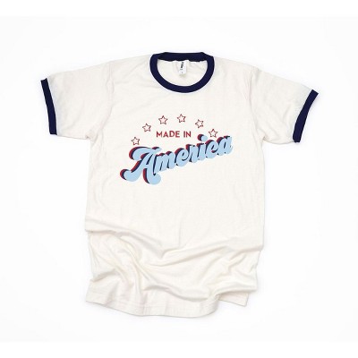 Simply Sage Market Women's Made In America Retro Short Sleeve Ringer Tee