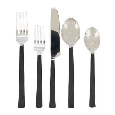 Saro Lifestyle Flat Handle Flatware (Set of 5)