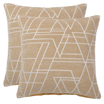 PiccoCasa Home Stylish Simplicity Polyester Cushion Cover Sofa Throw Pillowcase 2 Pcs