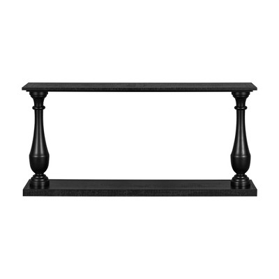 Dexmalle Console Table with Luxurious Pine Veneer and Elegance Vase-Leg Design