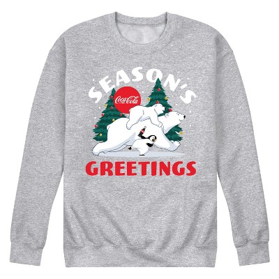 Men's - Coca-Cola - Seasons Greetings Polar Bears Graphic Fleece Sweatshirt