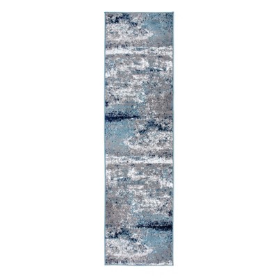 World Rug Gallery Distressed Abstract Watercolor Area Rug