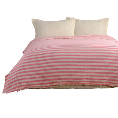 Kafthan Textile Muslin Striped Cotton Full Coverlet