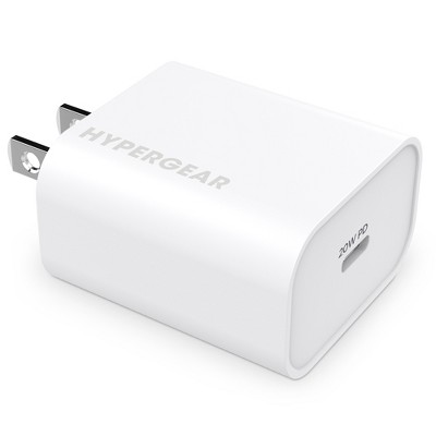 HyperGear 20W USB-C PD Fast Wall Charger | White