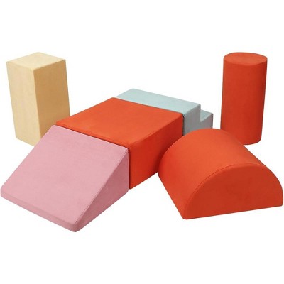 Soft Foam Toddler, 6PCS Climbing Block Set, Indoor Climbing and Crawl Toy for Kid, Foam Climbing Blocks Set for Toddler
