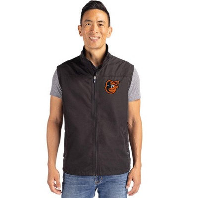 Baltimore Orioles Cutter & Buck Charter Eco Recycled Mens Full-Zip Vest