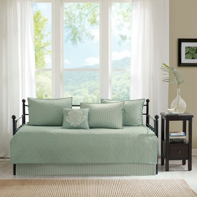 6 Pcs Elegant Reversible Daybed Set, Classic Stitch Pattern Rich Depth and Texture Bedding Set, All Season Home Textile fits Lux Bedroom Decor