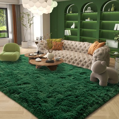 LOVEVOOK Area Rugs for Bedroom, Non-Slip Fluffy Soft Shag Carpet, Living Room Plush Rug for Home Dorm Decor Aesthetic