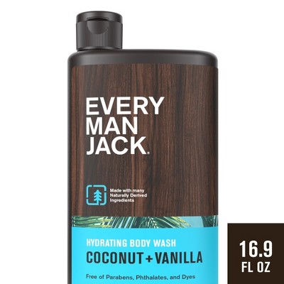Every Man Jack Body Wash - Coconut + Vanilla - 16.9 fl oz