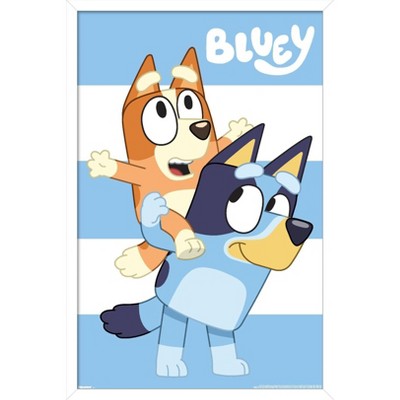 Trends International Bluey - Stripes Framed Wall Poster Prints