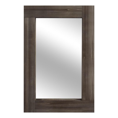 PexFix Farmhouse Rectangular Solid Wood Framed Wall Mirror Set of 2