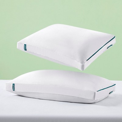 Downcle Adjustable Height Goose Feather and Down Bed Pillow with GRS Recycled Materials