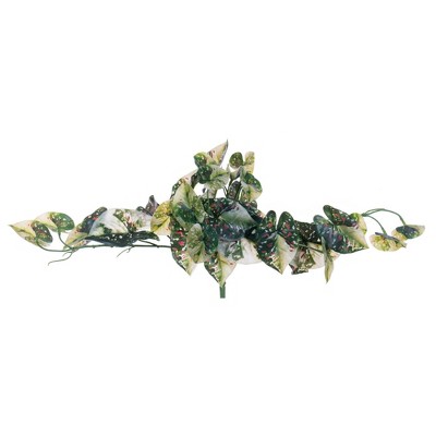 Vickerman 15" Artificial Hanging Variegated Leaves Vine, 2 per bag