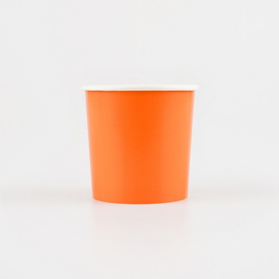 Meri Meri Pumpkin Orange Tumbler Cups (Pack of 8)