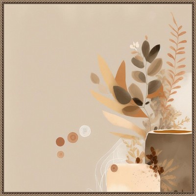 Amanti Art Abstract Earthy Tones by Bella Eve Canvas Wall Art Print Framed