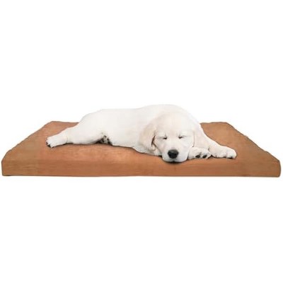 PETMAKERDog Bed with Removable Cover ¨C 44x35 Pet Bed - 3-Inch Egg Crate Style Foam Orthopedic Dog Mattress, Microsuede, and Non-Slip Crate Pad (Clay)