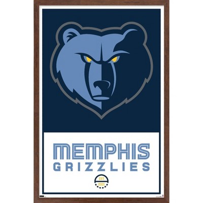 Trends International NBA Memphis Grizzlies - Logo 21 Framed Wall Poster Prints