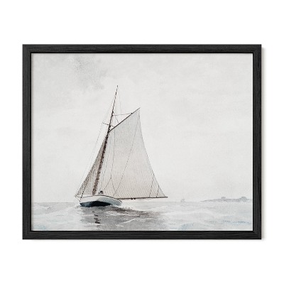 Framed Vintage Sailboat Print – Vintage Artwork & Nautical Wall Art