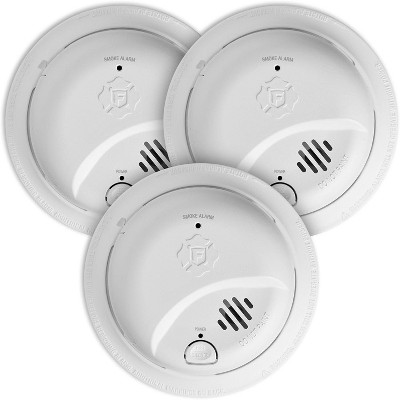 First Alert SMI100-AC, Hardwire Interconnect Smoke Alarm with Battery Backup, 3-Pack