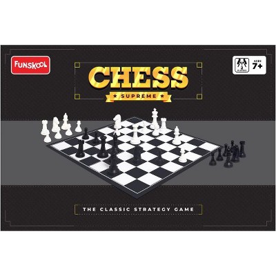 Chess Supreme, Classic Strategy Board Game for Kids, Adults, and Families, Multicolor Chess Set, Fun and Educational Game, 2 Players