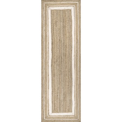 Nuloom Rikki Coastal Braided Jute Indoor Area Rug