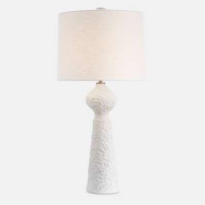 Uttermost Sonata Textured White Table Lamp