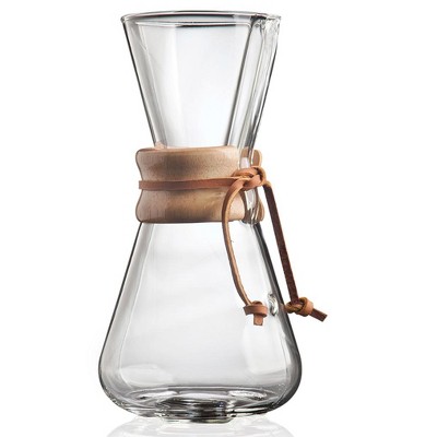 Chemex Pour-Over Glass Coffeemaker - Classic Series - 3-Cup - Exclusive Packaging
